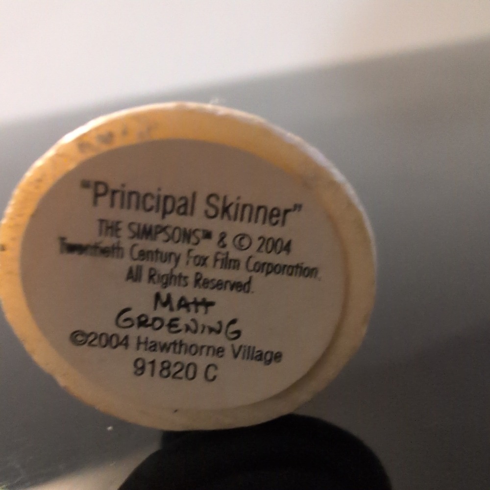 Simpsons Principal Skinner Hawthorne Village Figurine 2004 - Picture 5 of 5